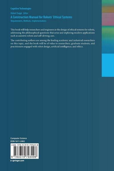 Produktbild: A Construction Manual for Robots' Ethical Systems
