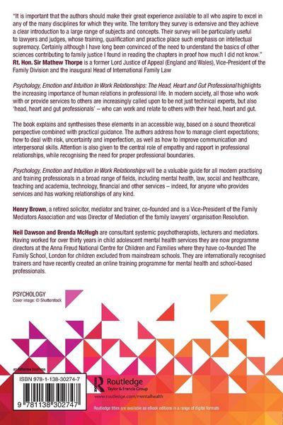 Produktbild: Psychology, Emotion and Intuition in Work Relationships
