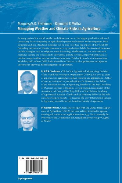 Produktbild: Managing Weather and Climate Risks in Agriculture