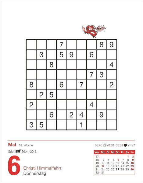 Produktbild: Sudoku Tagesabrei&szlig;kalender 2027 - Das Kult-R&auml;tsel aus Japan