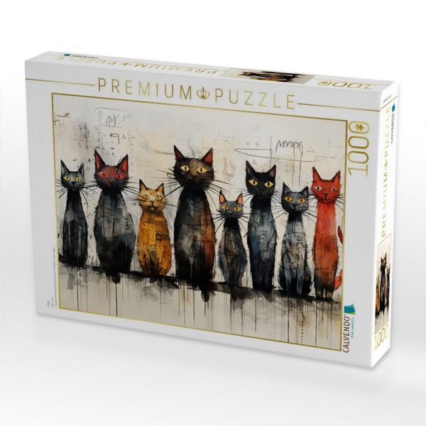 Produktbild: CALVENDO Puzzle Cats | 1000 Teile Lege-Gr&ouml;&szlig;e 64x48cm Foto-Puzzle f&uuml;r gl&uuml;ckliche Stunden