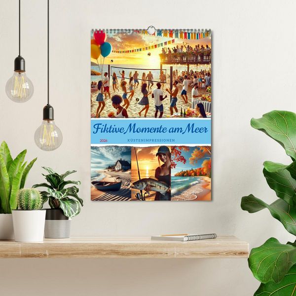 Produktbild: Fiktive Momente am Meer (Wandkalender 2026 DIN A3 hoch), CALVENDO Monatskalender