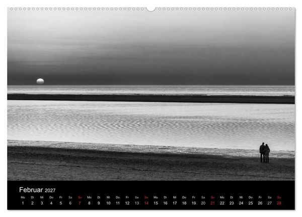Produktbild: Das Licht in Schwarz und Wei&szlig; (hochwertiger Premium Wandkalender 2027 DIN A2 quer), Kunstdruck in Hochglanz