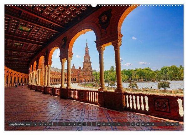 Produktbild: Andalusia sunny side of life (High Quality Premium Wall Calendar 2026 DIN A2 landscape),CALVENDO 12 Month Wall Calendar