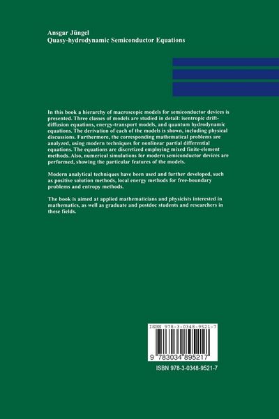 Produktbild: Quasi-hydrodynamic Semiconductor Equations