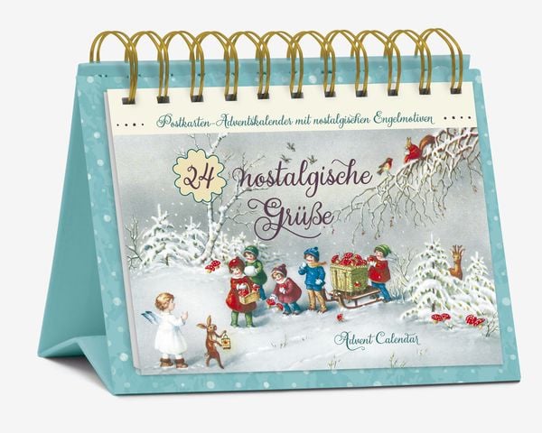 Postkarten-Adventskalender '24 nostalgische Grüße'