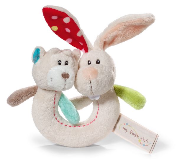 Produktbild: P&auml;rchen Greifling Hase Tilli & B&auml;r Taps mit Rassel