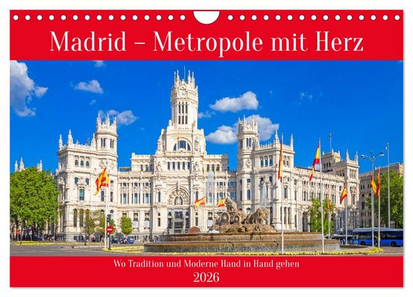 Produktbild: Madrid &ndash; Metropole mit Herz (Wandkalender 2026 DIN A4 quer), CALVENDO Monatskalender