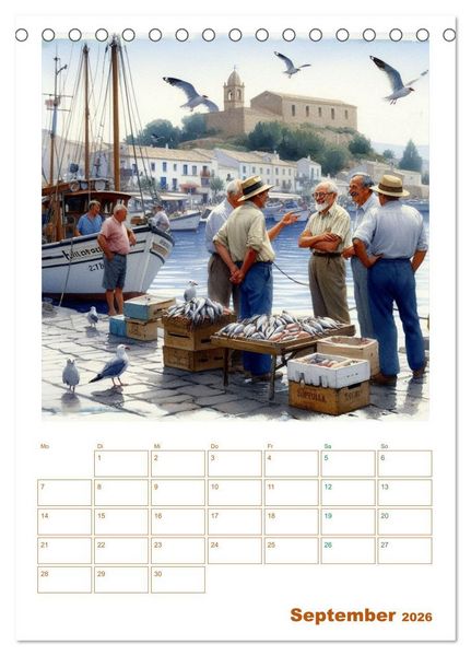 Produktbild: Andalusische Augenblicke (Tischkalender 2026 DIN A5 hoch), CALVENDO Monatskalender