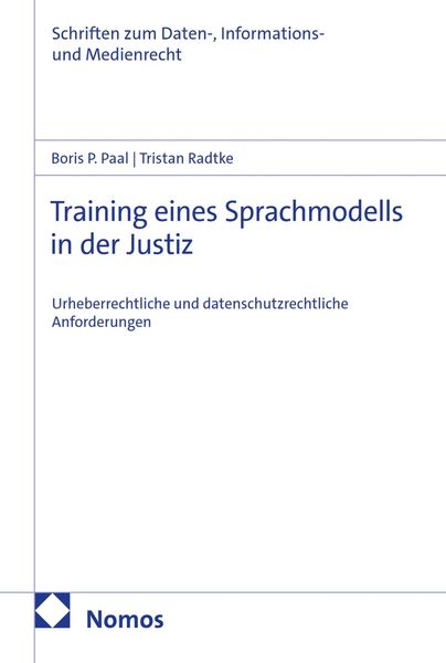 Produktbild: Training eines Sprachmodells in der Justiz
