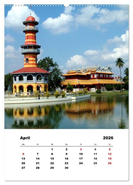 Produktbild: Thailand - Eine kleine Rundreise (Wandkalender 2026 DIN A2 hoch), CALVENDO Monatskalender