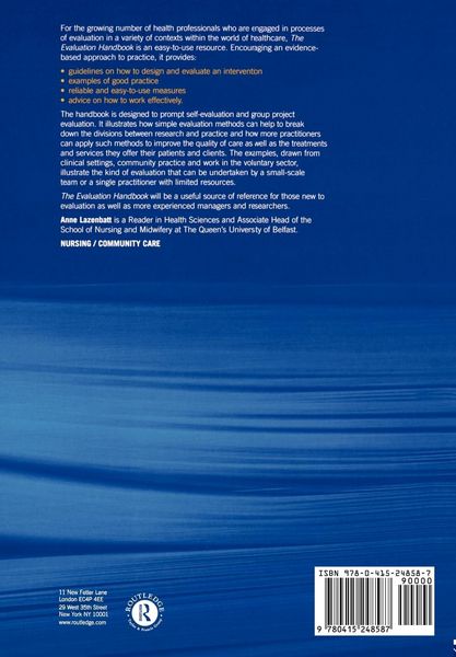 Produktbild: The Evaluation Handbook for Health Professionals