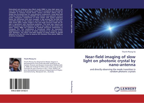 Produktbild: Near-field imaging of slow light on photonic crystal by nano-antenna