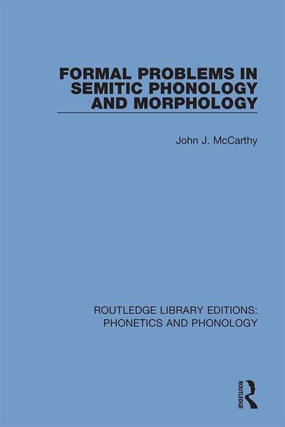 Produktbild: Formal Problems in Semitic Phonology and Morphology