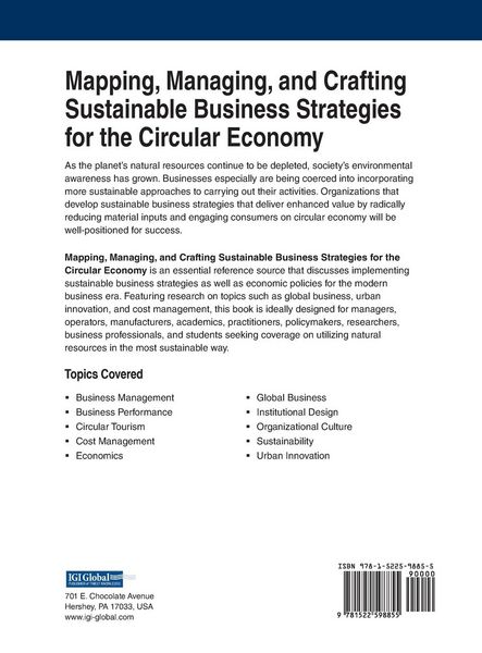 Produktbild: Mapping, Managing, and Crafting Sustainable Business Strategies for the Circular Economy