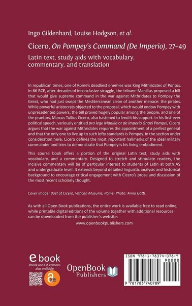 Produktbild: Cicero, on Pompey's Command (de Imperio), 27-49