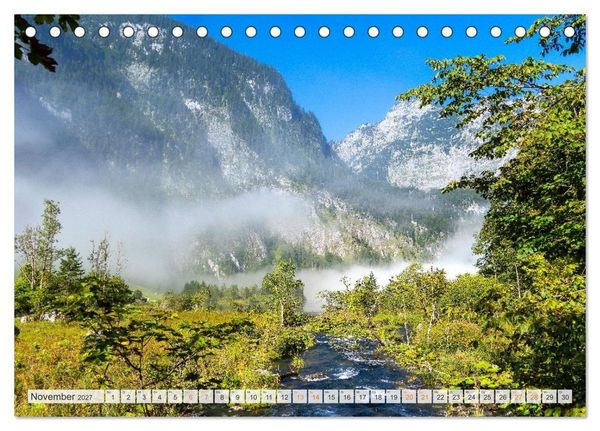 Produktbild: Berchtesgadener Land - Welt der Berge und Seen (Tischkalender 2027 DIN A5 quer), CALVENDO Monatskalender