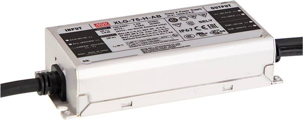 Produktbild: MEAN WELL MW XLG-75-H-A LED-Treiber Konstantleistung 75W 1300 - 2100mA 27 - 56 V/DC PFC-Schaltkreis, einstellbar, &Uuml;berlastschutz