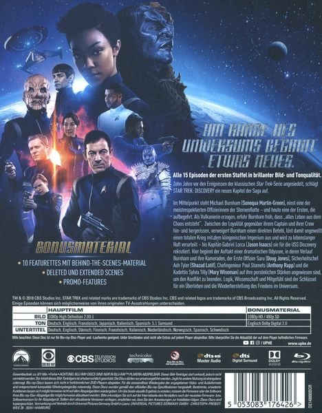 Star Trek: Discovery - Staffel 1 [4 BRs]
