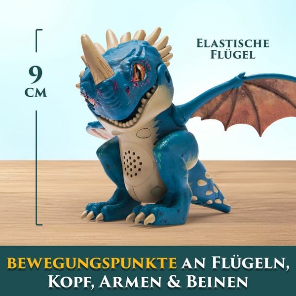 Produktbild: Drachenz&auml;hmen leicht gemacht - Interaktiver Mini-Drache Sturmpfeil, Figur mit Soundeffekten&nbsp;