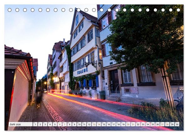 Produktbild: Nachts in T&uuml;bingen (Tischkalender 2026 DIN A5 quer), CALVENDO Monatskalender