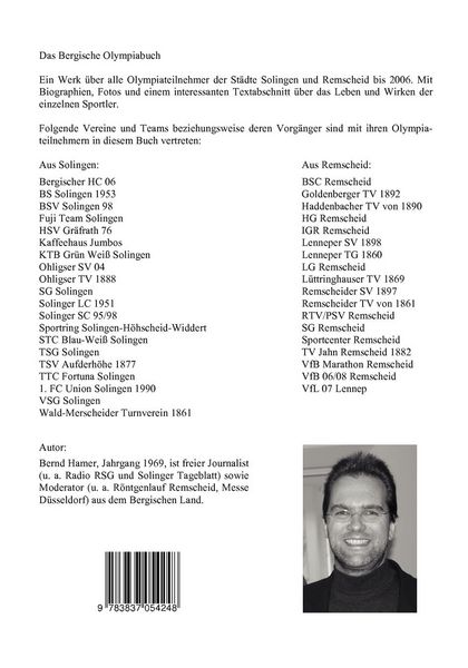 Produktbild: Bergisches Olympiabuch Teil 1