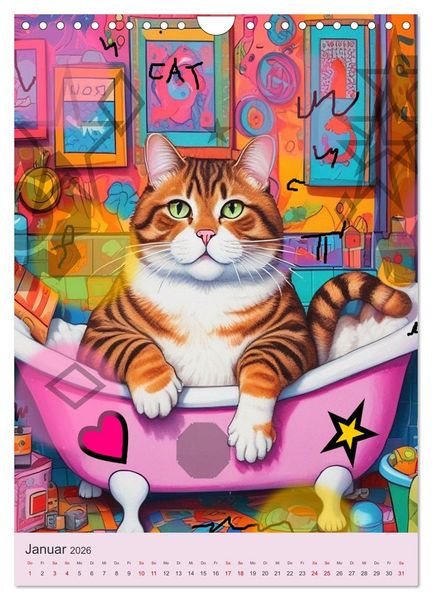 Produktbild: Meine Katze ist der Chef (Wandkalender 2026 DIN A4 hoch), CALVENDO Monatskalender
