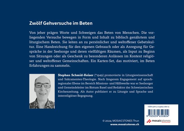 Zwölf Gehversuche im Beten