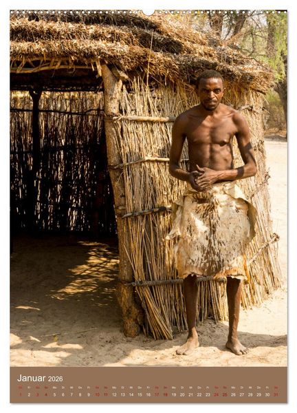 Produktbild: Beim Mbunza Volk - Namibia (Wandkalender 2026 DIN A2 hoch), CALVENDO Monatskalender