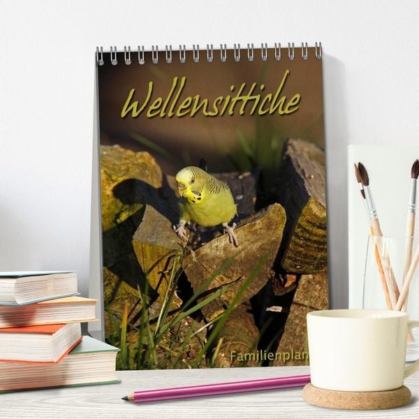 Produktbild: Wellensittiche (Tischkalender 2027 DIN A5 hoch), CALVENDO Monatskalender