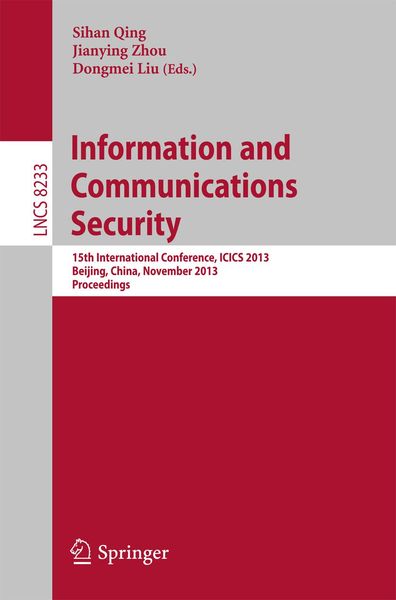 Produktbild: Information and Communications Security