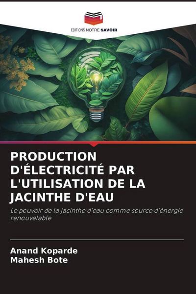 Produktbild: Production D'&eacute;lectricit&eacute; Par L'utilisation De La Jacinthe D'eau