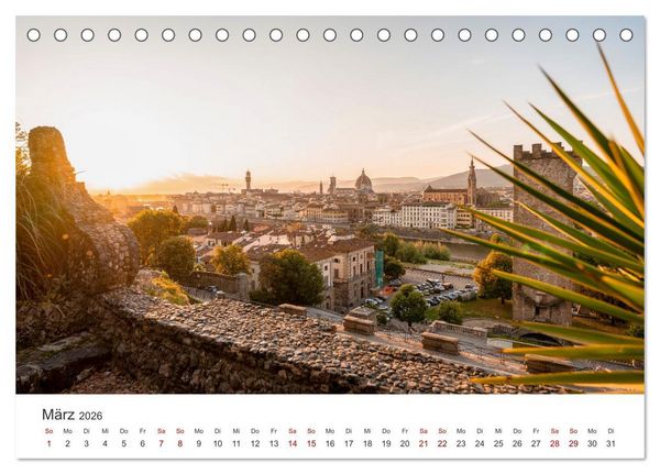 Produktbild: Florenz - Die Hauptstadt der Toskana. (Tischkalender 2026 DIN A5 quer), CALVENDO Monatskalender