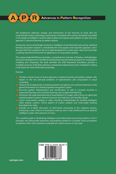 Produktbild: Statistical Learning and Pattern Analysis for Image and Video Processing