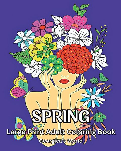 Produktbild: Spring Large Print Adult Coloring Book