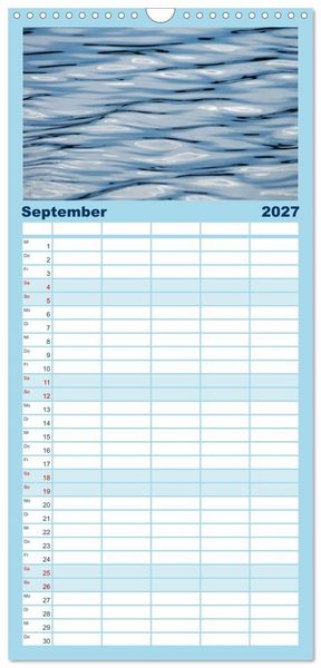 Produktbild: Familienplaner 2027 - Wasserzauber mit 5 Spalten (Wandkalender, 21 x 45 cm) CALVENDO
