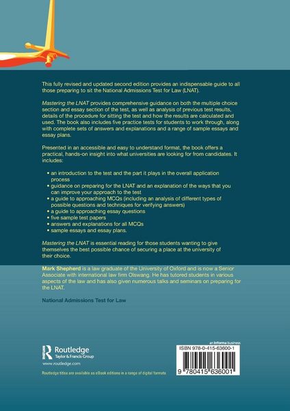 Produktbild: Mastering the National Admissions Test for Law