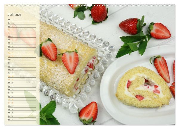 Produktbild: Kuchen, Keks und Co: Frau Bennos Leckereien f&uuml;r das ganze Jahr (Wandkalender 2026 DIN A2 quer), CALVENDO Monatskalender