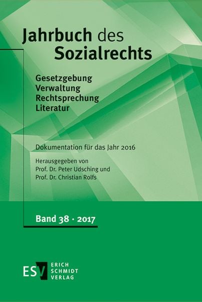 Produktbild: Jahrbuch des Sozialrechts (der Gegenwart). Gesetzgebung - Verwaltung... / Jahrbuch des Sozialrechts - - Dokumentation f&uuml;r das Jahr 2016