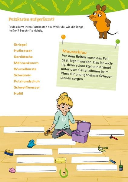 Produktbild: Frag doch mal ... die Maus: Mein R&auml;tselblock mit der Maus &ndash; Pferde und Ponys
