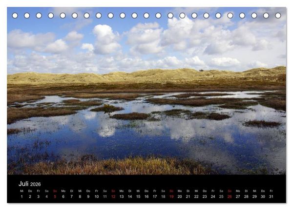 Produktbild: D&auml;nemark - Umgebung von Hvide Sande (Tischkalender 2026 DIN A5 quer), CALVENDO Monatskalender