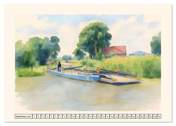 Produktbild: Reise durch Ostfriesland (Tischkalender 2026 DIN A5 quer), CALVENDO Monatskalender