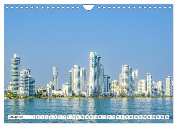 Produktbild: Traumziele Mittelamerikas - Costa Rica, Panama und Kolumbien (Wandkalender 2026 DIN A4 quer), CALVENDO Monatskalender