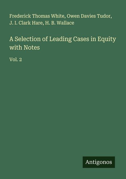 Produktbild: A Selection of Leading Cases in Equity with Notes