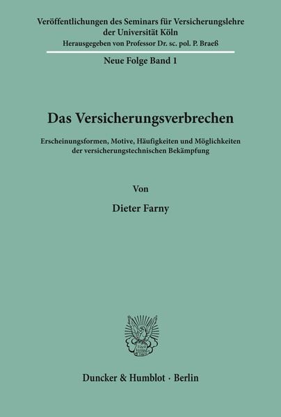 Produktbild: Das Versicherungsverbrechen.