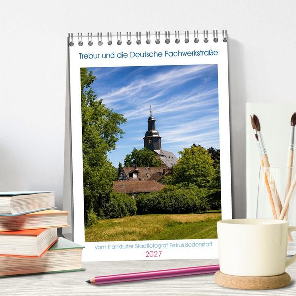 Produktbild: Trebur und die Deutsche Fachwerkstra&szlig;e (Tischkalender 2027 DIN A5 hoch), CALVENDO Monatskalender