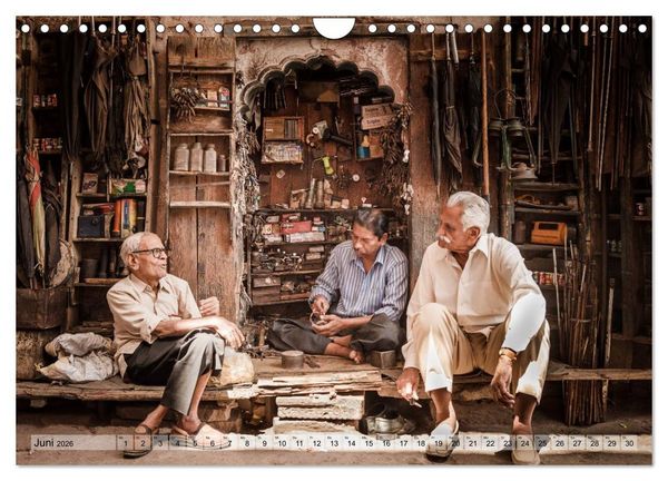Produktbild: Alltag in Indien (Wandkalender 2026 DIN A4 quer), CALVENDO Monatskalender