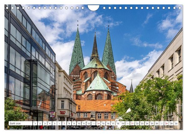 Produktbild: Schleswig-Holstein - Hansestadt L&uuml;beck (Wandkalender 2026 DIN A4 quer), CALVENDO Monatskalender