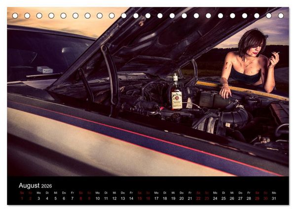Produktbild: Cars and Girls (Tischkalender 2026 DIN A5 quer), CALVENDO Monatskalender