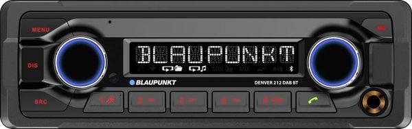 Blaupunkt Denver 212 DAB BT Autoradio Anschluss für Lenkradfernbedienung, Bluetooth®-Freisprecheinrichtung, DAB+ Tuner, 